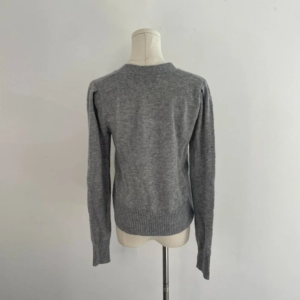 Veronica Beard Soleen Cashmere Cardigan | Heather Grey | Women’s Size Small - Picture 3 of 5